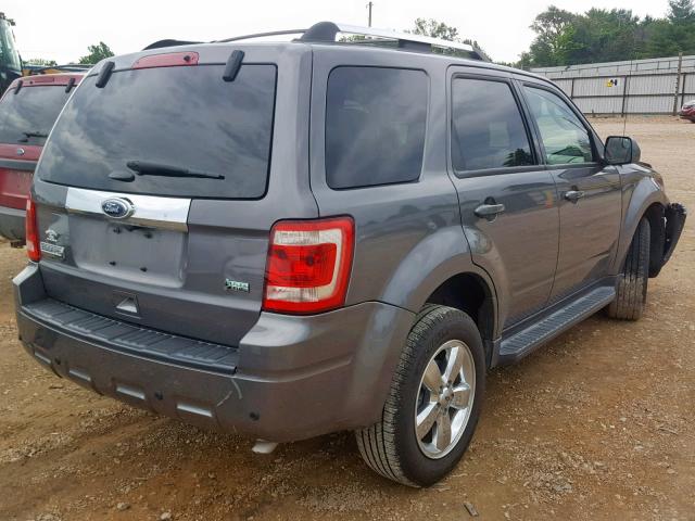 1FMCU0EG8BKC37670 - 2011 FORD ESCAPE LIM GRAY photo 4