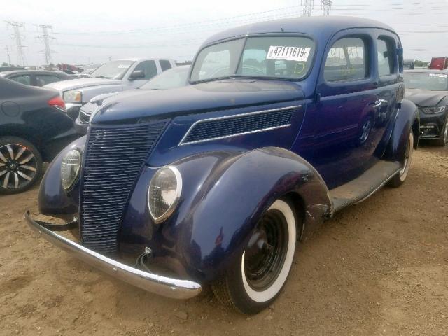 4105617 - 1937 FORD SEDAN BLUE photo 2