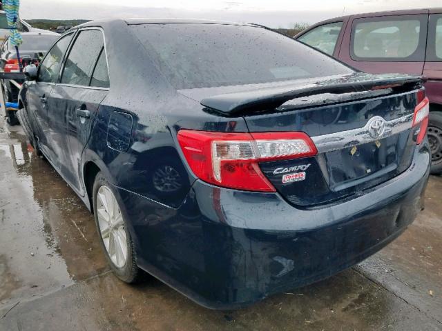 4T1BF1FK7CU143087 - 2012 TOYOTA CAMRY BASE BLACK photo 3