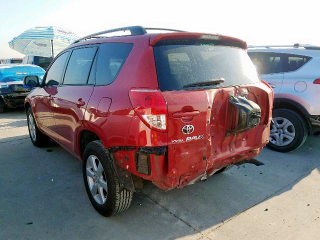 JTMBD31V486056444 - 2008 TOYOTA RAV4 LIMIT RED photo 3