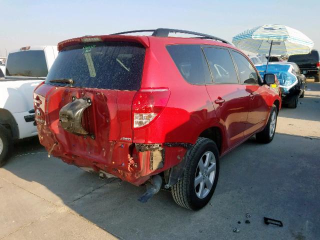 JTMBD31V486056444 - 2008 TOYOTA RAV4 LIMIT RED photo 4