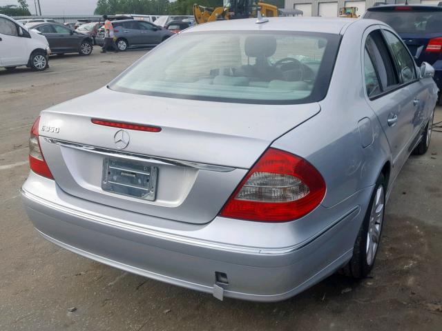 WDBUF56X27B027263 - 2007 MERCEDES-BENZ E 350 WHITE photo 4