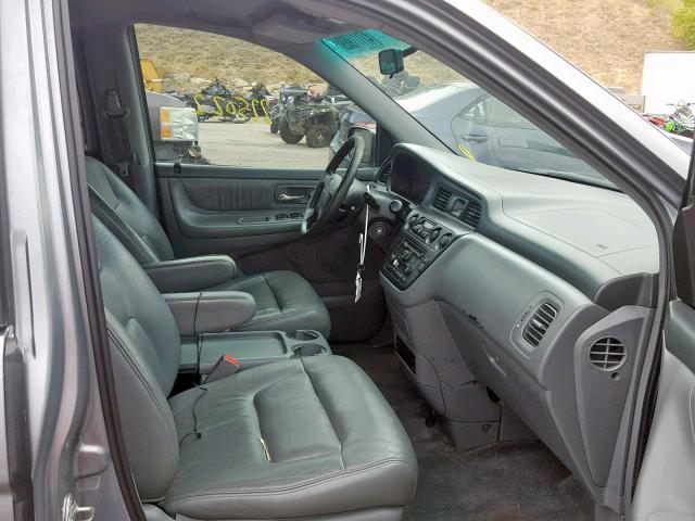 5FNRL18092B033530 - 2002 HONDA ODYSSEY EX GRAY photo 5