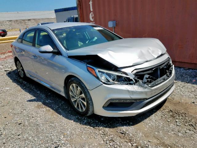 5NPE34AFXFH248811 - 2015 HYUNDAI SONATA SPO SILVER photo 1