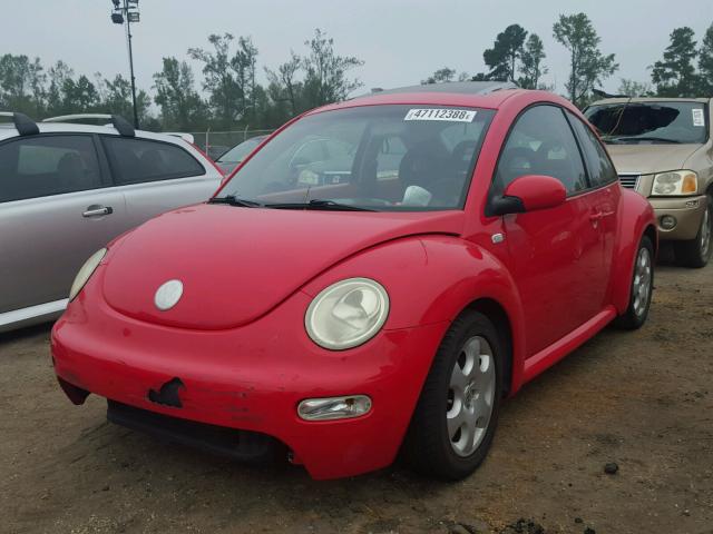 3VWCK21C62M423383 - 2002 VOLKSWAGEN NEW BEETLE RED photo 2