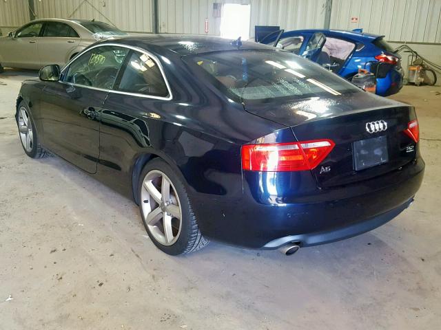 WAUDK78T49A033798 - 2009 AUDI A5 QUATTRO BLUE photo 3