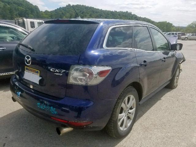 JM3ER4CL7B0372339 - 2011 MAZDA CX-7 BLUE photo 4