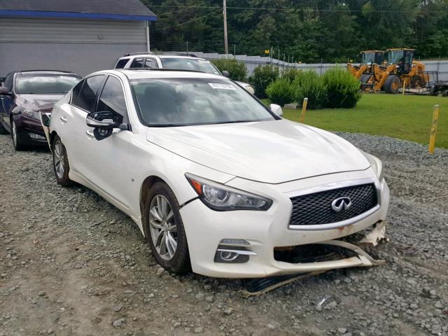 JN1BV7AP7EM674194 - 2014 INFINITI Q50 BASE WHITE photo 1