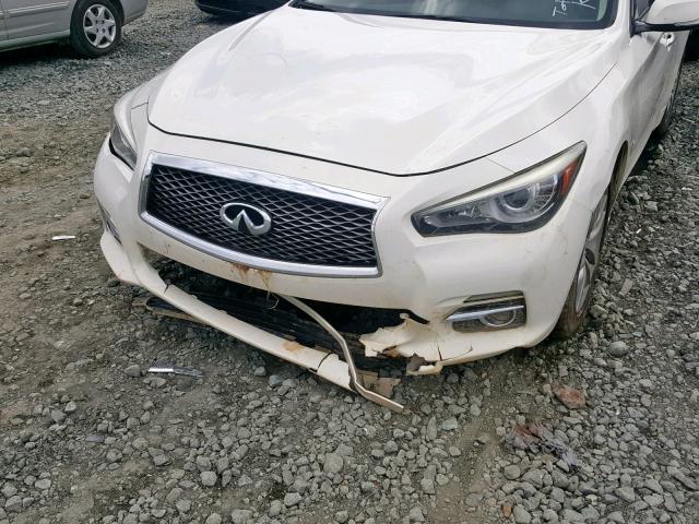 JN1BV7AP7EM674194 - 2014 INFINITI Q50 BASE WHITE photo 9