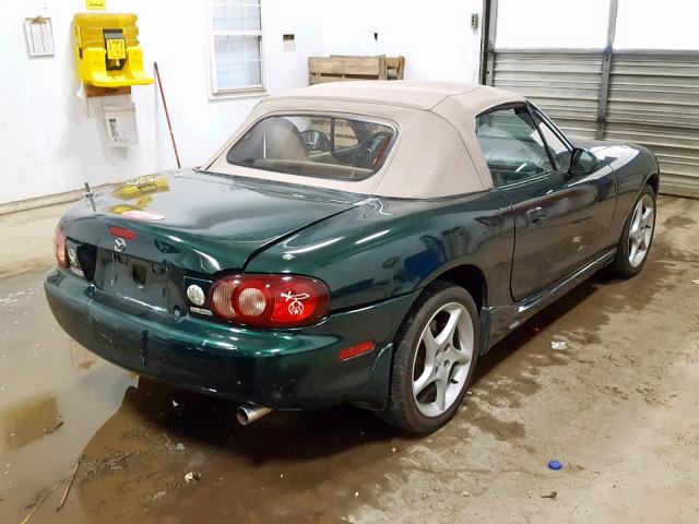 JM1NB353730302023 - 2003 MAZDA MX-5 MIATA GREEN photo 4