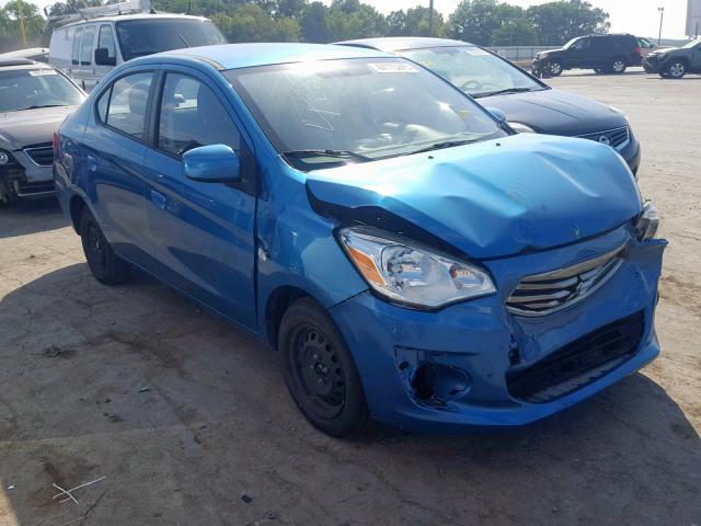 ML32F3FJ4HHF12596 - 2017 MITSUBISHI MIRAGE G4 BLUE photo 1