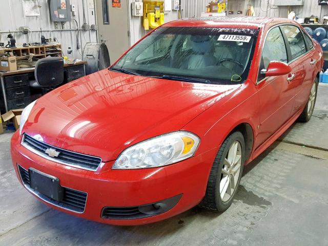 2G1WU57M591314399 - 2009 CHEVROLET IMPALA LTZ RED photo 2