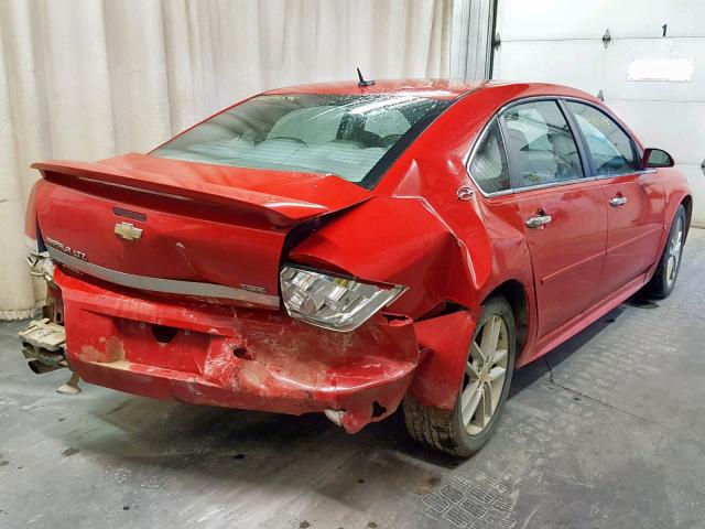 2G1WU57M591314399 - 2009 CHEVROLET IMPALA LTZ RED photo 4