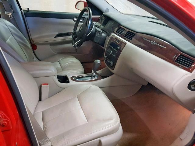 2G1WU57M591314399 - 2009 CHEVROLET IMPALA LTZ RED photo 5