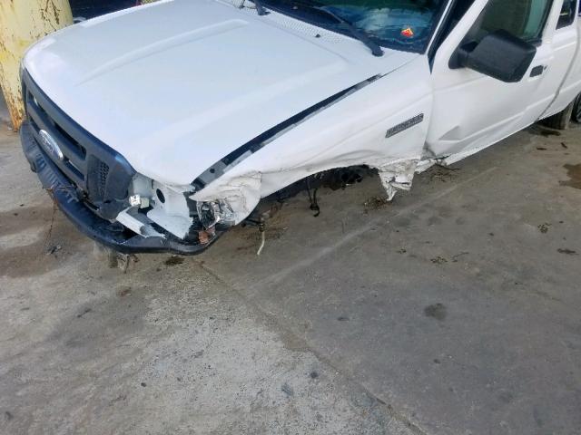 1FTYR14U26PA49003 - 2006 FORD RANGER SUP WHITE photo 10