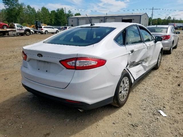 3FA6P0G75ER307847 - 2014 FORD FUSION S WHITE photo 4