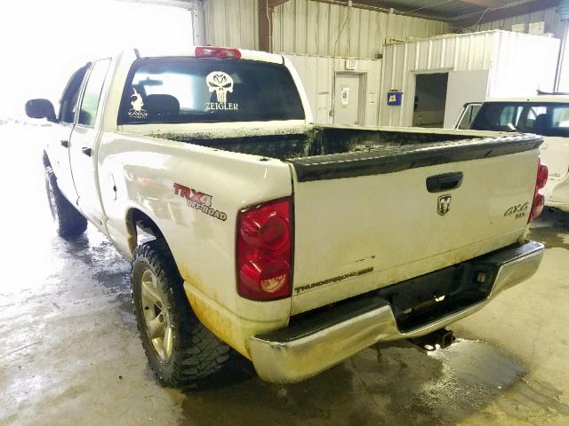 1D7HU182X7S124042 - 2007 DODGE RAM 1500 S WHITE photo 3