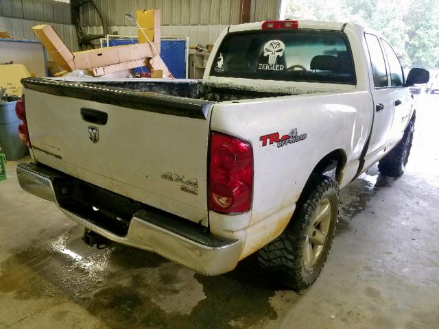 1D7HU182X7S124042 - 2007 DODGE RAM 1500 S WHITE photo 4