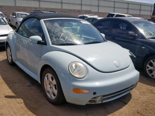 3VWCK21Y93M314686 - 2003 VOLKSWAGEN NEW BEETLE ლურჯი ფოტო 1