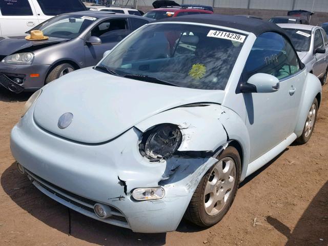 3VWCK21Y93M314686 - 2003 VOLKSWAGEN NEW BEETLE ლურჯი ფოტო 2