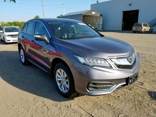 5J8TB4H54JL800607 - 2018 ACURA RDX TECHNO GRAY photo 1