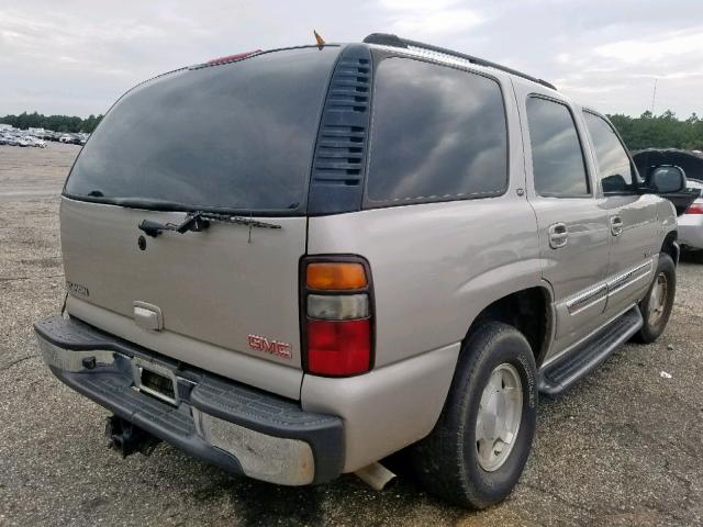 1GKEC13T15R155849 - 2005 GMC YUKON SILVER photo 4