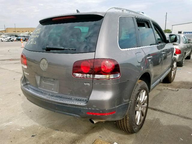 WVGBE77L38D043248 - 2008 VOLKSWAGEN TOUAREG 2 CHARCOAL photo 4