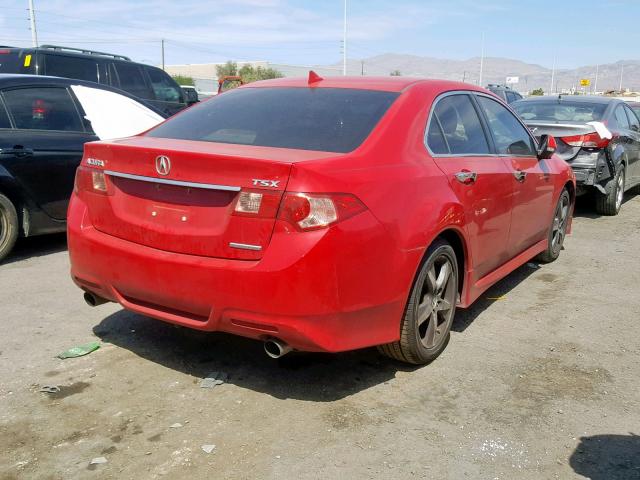 JH4CU2F86CC029031 - 2012 ACURA TSX SE RED photo 4