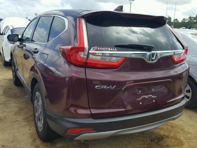 7FARW1H81HE007966 - 2017 HONDA CR-V EXL MAROON photo 3