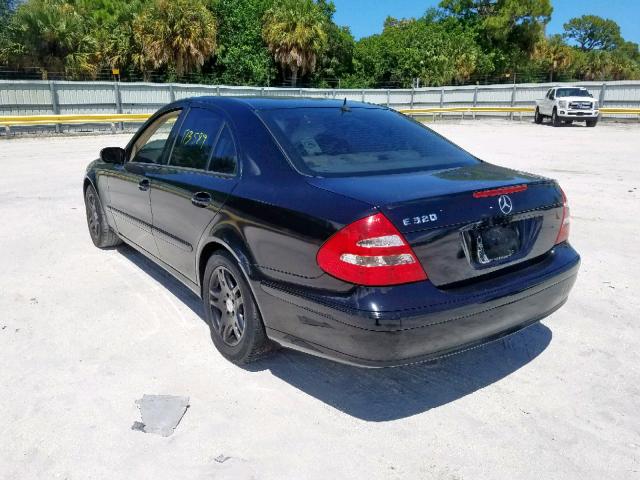 WDBUF65J65A702666 - 2005 MERCEDES-BENZ E 320 BLACK photo 3