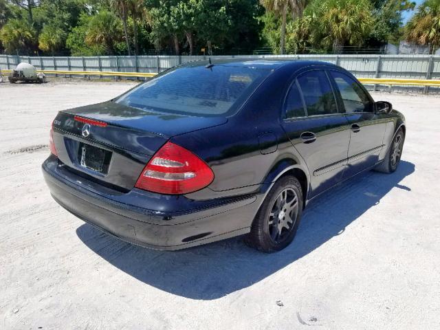 WDBUF65J65A702666 - 2005 MERCEDES-BENZ E 320 BLACK photo 4