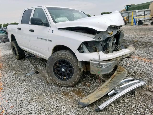 1C6RD7KT5CS132084 - 2012 DODGE RAM 1500 S WHITE photo 1