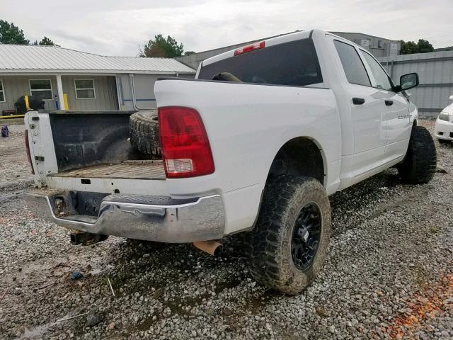 1C6RD7KT5CS132084 - 2012 DODGE RAM 1500 S WHITE photo 4