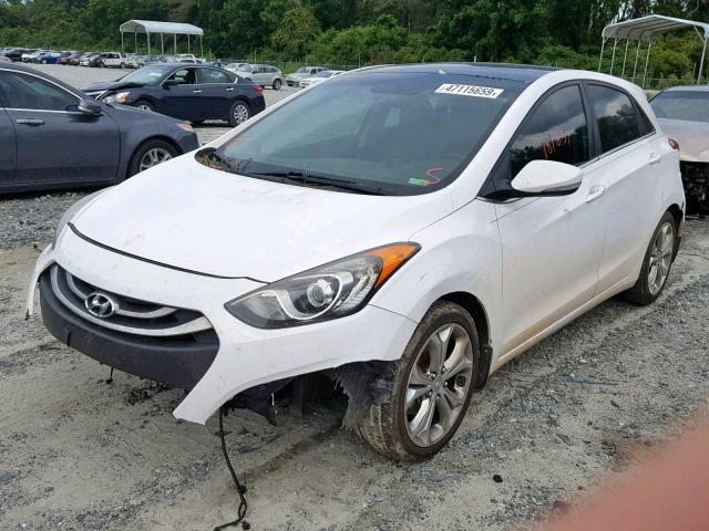 KMHD35LH3EU227587 - 2014 HYUNDAI ELANTRA GT WHITE photo 2