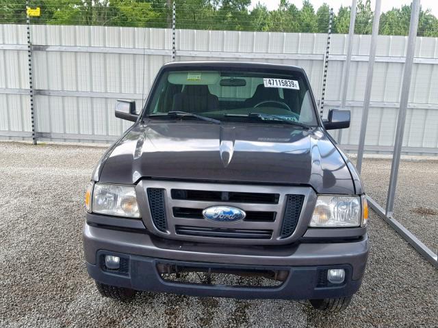 1FTYR14U06PA32510 - 2006 FORD RANGER SUP GRAY photo 9