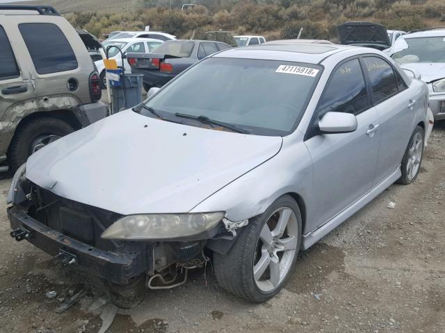 1YVFP80D335M51514 - 2003 MAZDA 6 S SILVER photo 2