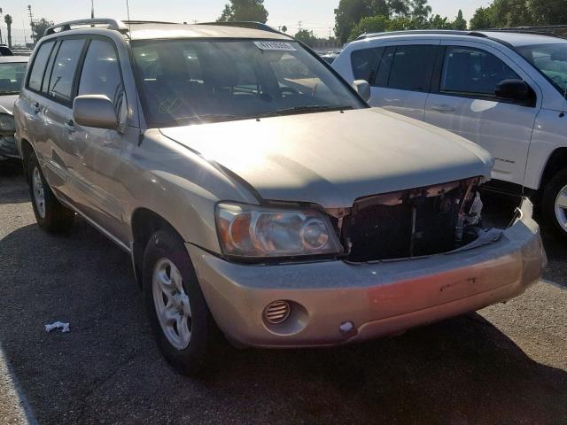 JTEGD21A140102477 - 2004 TOYOTA HIGHLANDER TAN photo 1