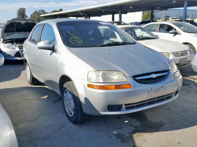 KL1TD52625B332329 - 2005 CHEVROLET AVEO BASE Күміс фото 1
