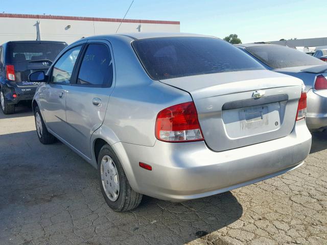 KL1TD52625B332329 - 2005 CHEVROLET AVEO BASE Күміс фото 3