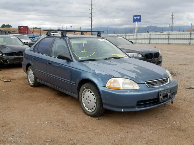 2HGEJ6522VH569386 - 1997 HONDA CIVIC DX BLUE photo 1