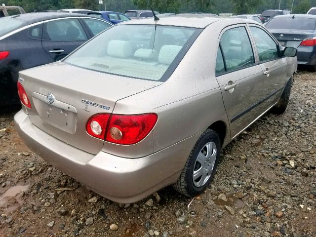 2T1BR32E08C938848 - 2008 TOYOTA COROLLA CE GOLD photo 4