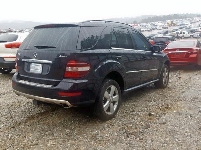 4JGBB86E99A473936 - 2009 MERCEDES-BENZ ML 350 BLACK photo 4