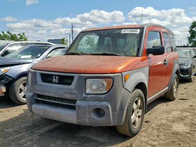 5J6YH28553L047612 - 2003 HONDA ELEMENT EX ORANGE photo 2