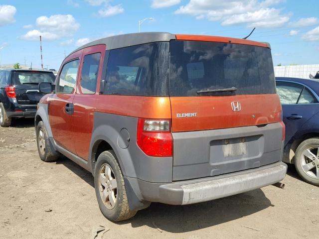 5J6YH28553L047612 - 2003 HONDA ELEMENT EX ORANGE photo 3