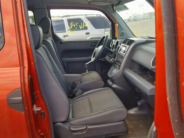 5J6YH28553L047612 - 2003 HONDA ELEMENT EX ORANGE photo 5