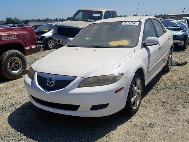 1YVFP80D645N32895 - 2004 MAZDA 6 S WHITE photo 2