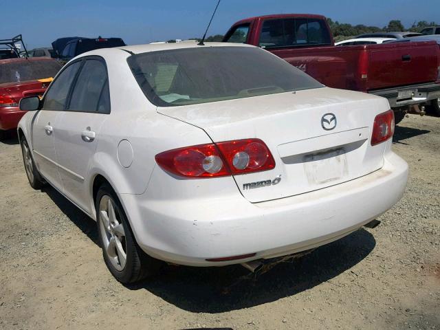 1YVFP80D645N32895 - 2004 MAZDA 6 S WHITE photo 3