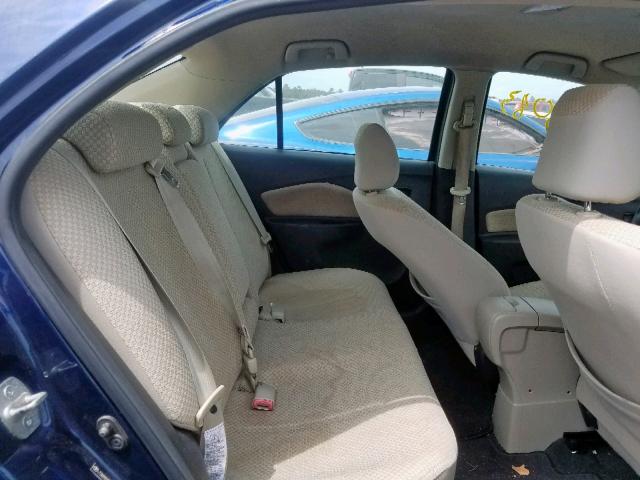 JTDBT923871074069 - 2007 TOYOTA YARIS BLUE photo 6