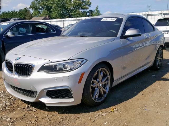 WBA1J7C57FV358156 - 2015 BMW M235I SILVER photo 2