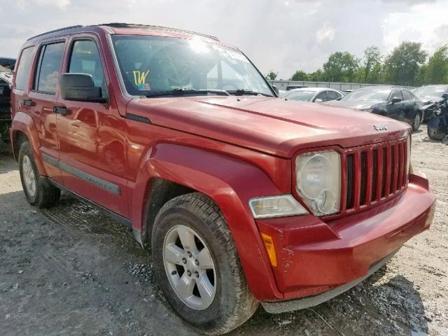 1J4PP2GKXAW106803 - 2010 JEEP LIBERTY SP RED photo 1